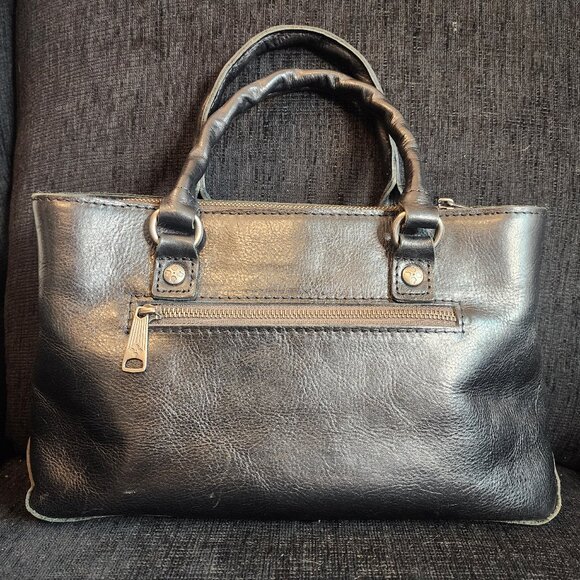 Patricia Nash Black Leather Satchel - Picture 2 of 13